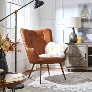 Steelside™ Aichele 28'' Wide Tufted Wingback Chair & Reviews | Wayfair